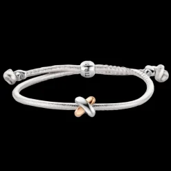 Pulseira X Branca Ouro Amarelo E Prata-Tirisi Moda Best Sale