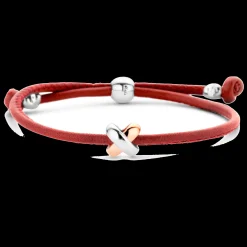 Pulseira X Coral Com Prata E Or-Tirisi Moda Clearance