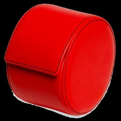 Red Leather Watch Roll-Kross Studio Outlet