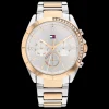 Relogio Aco Bicolor Com Cristais-Tommy Hilfiger Watches Fashion