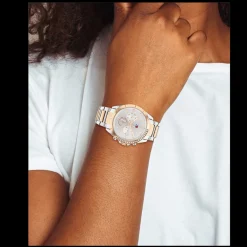 Relogio Aco Bicolor Com Cristais-Tommy Hilfiger Watches Fashion