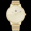 Relogio Aco Dourado Malha Milanesa-Tommy Hilfiger Watches Discount