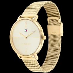 Relogio Aco Dourado Malha Milanesa-Tommy Hilfiger Watches Discount