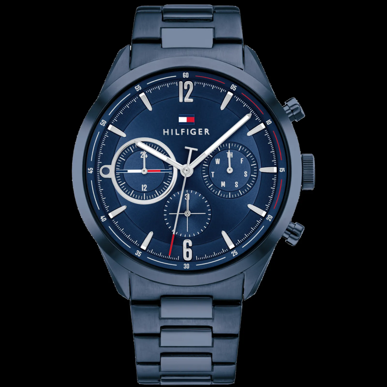 Relogio Aco Ip Azul-Tommy Hilfiger Watches Cheap