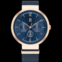 Relogio Aco Ip Dourado Bracelete Malha Milanesa-Tommy Hilfiger Watches Cheap