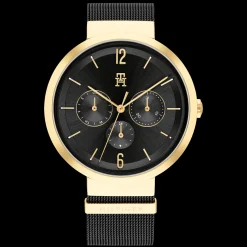Relogio Aco Ip Dourado E Bracelete Malha Milanes-Tommy Hilfiger Watches New