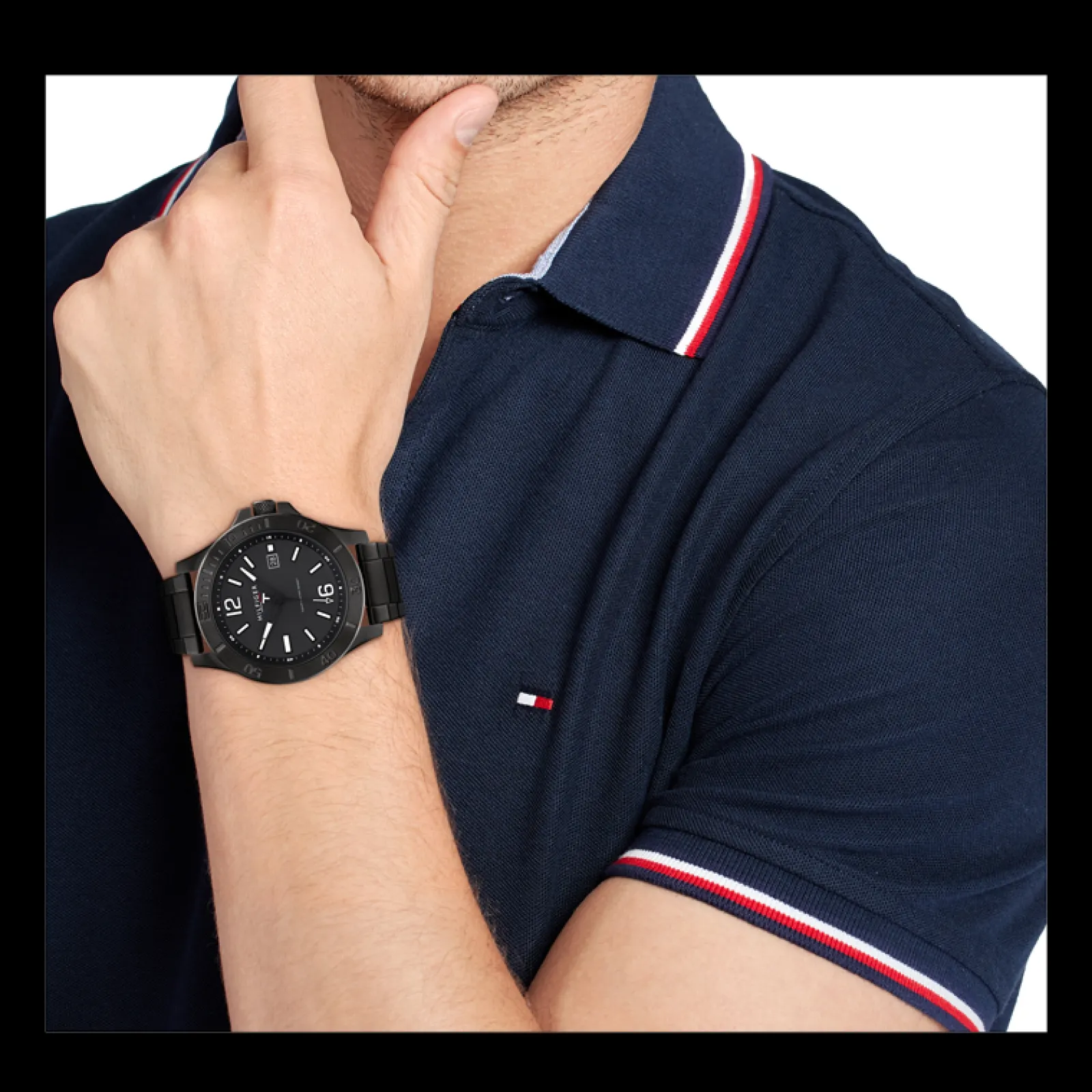 Relogio Aco Ip Preto-Tommy Hilfiger Watches Store