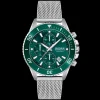 Relogio Admiral Aco Verde Malha Milanesa-Boss Watches New