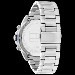 Relogio Azul Aco E Ip Dourado-Tommy Hilfiger Watches New
