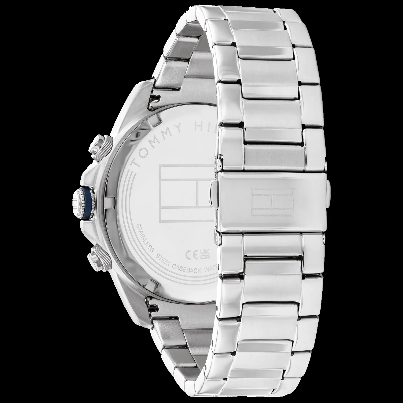 Relogio Azul Aco E Ip Dourado-Tommy Hilfiger Watches New