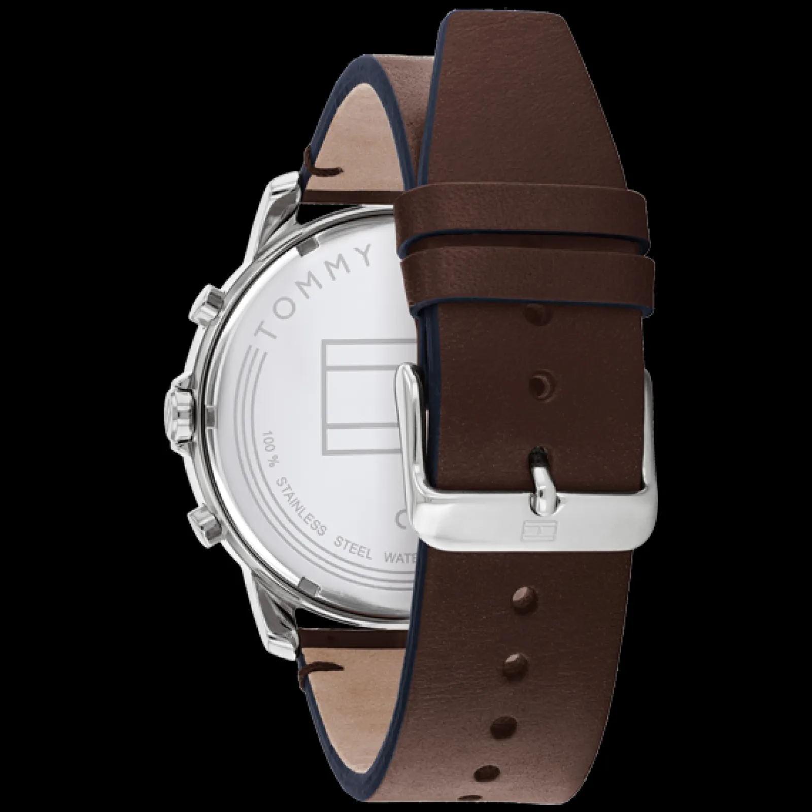 Relogio Azul Aco Pele Castanha-Tommy Hilfiger Watches Best