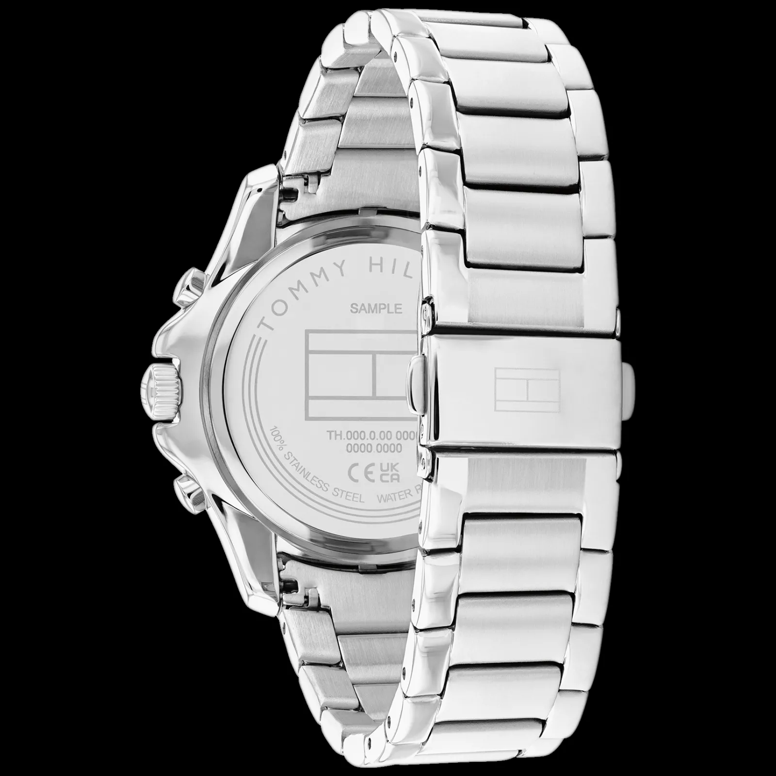 Relogio Azul Aco Prateado E Cristais-Tommy Hilfiger Watches Cheap