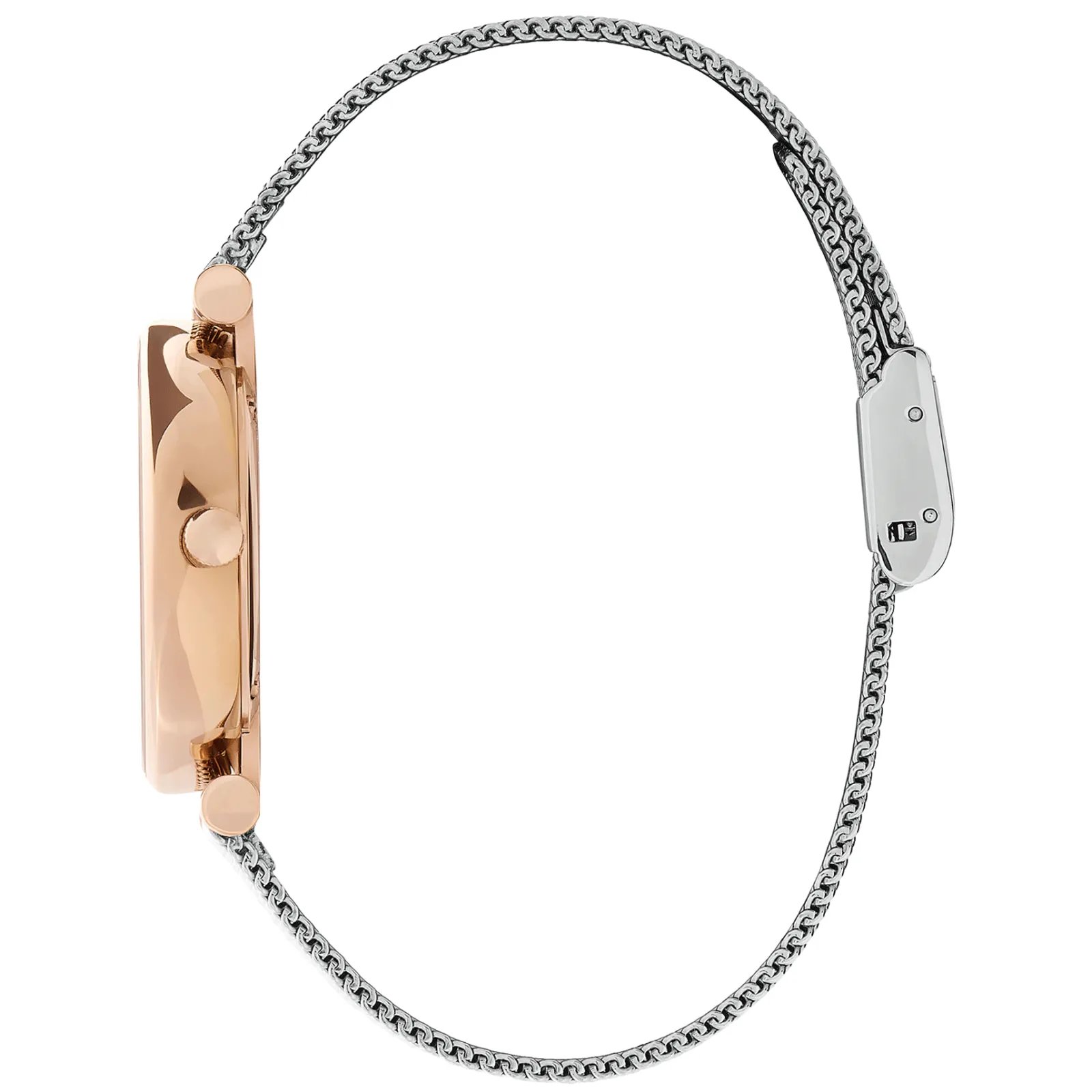 Relogio Belgrave Tbar Aco Bicolor Malha Milanesa-Olivia Burton Clearance
