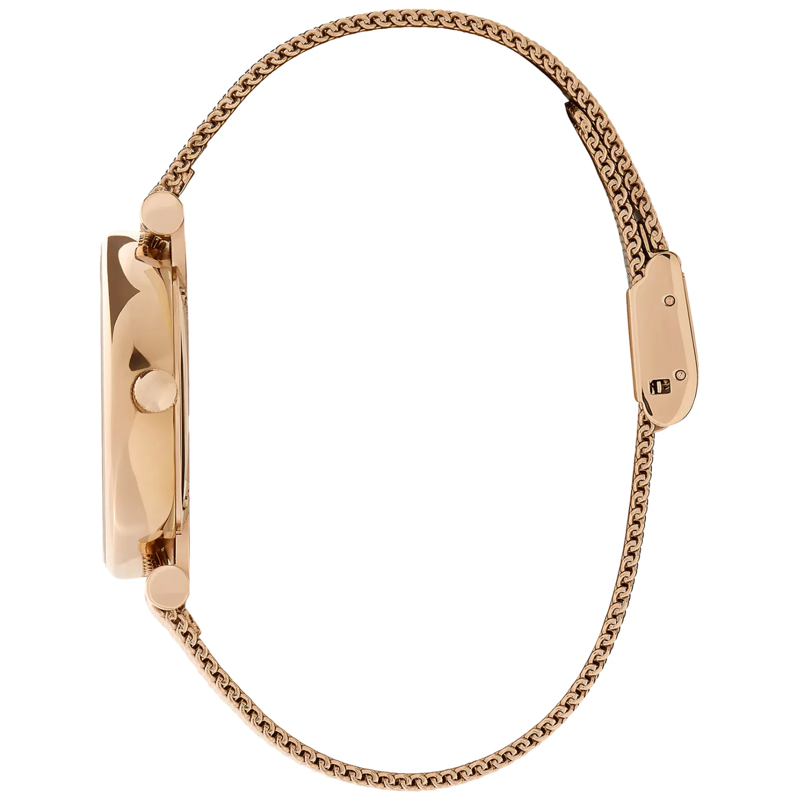Relogio Belgrave Tbar Aco Dourado Rosa Milanesa-Olivia Burton Store