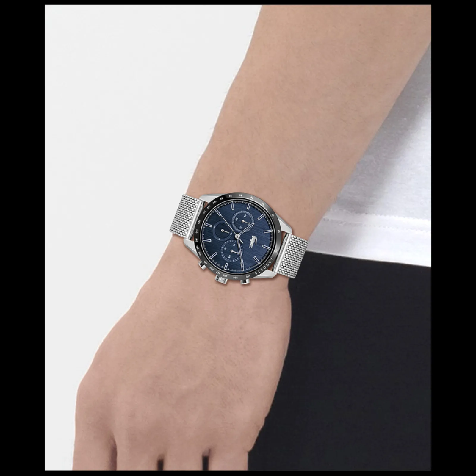 Relogio Boston Aco Malha Milanesa-Lacoste Clearance