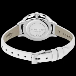 Relogio Cannes Aco Pele Branca-Lacoste Clearance