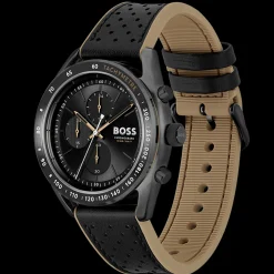 Relogio Center Court Cronografo Aco Ip Preto-Boss Watches Cheap