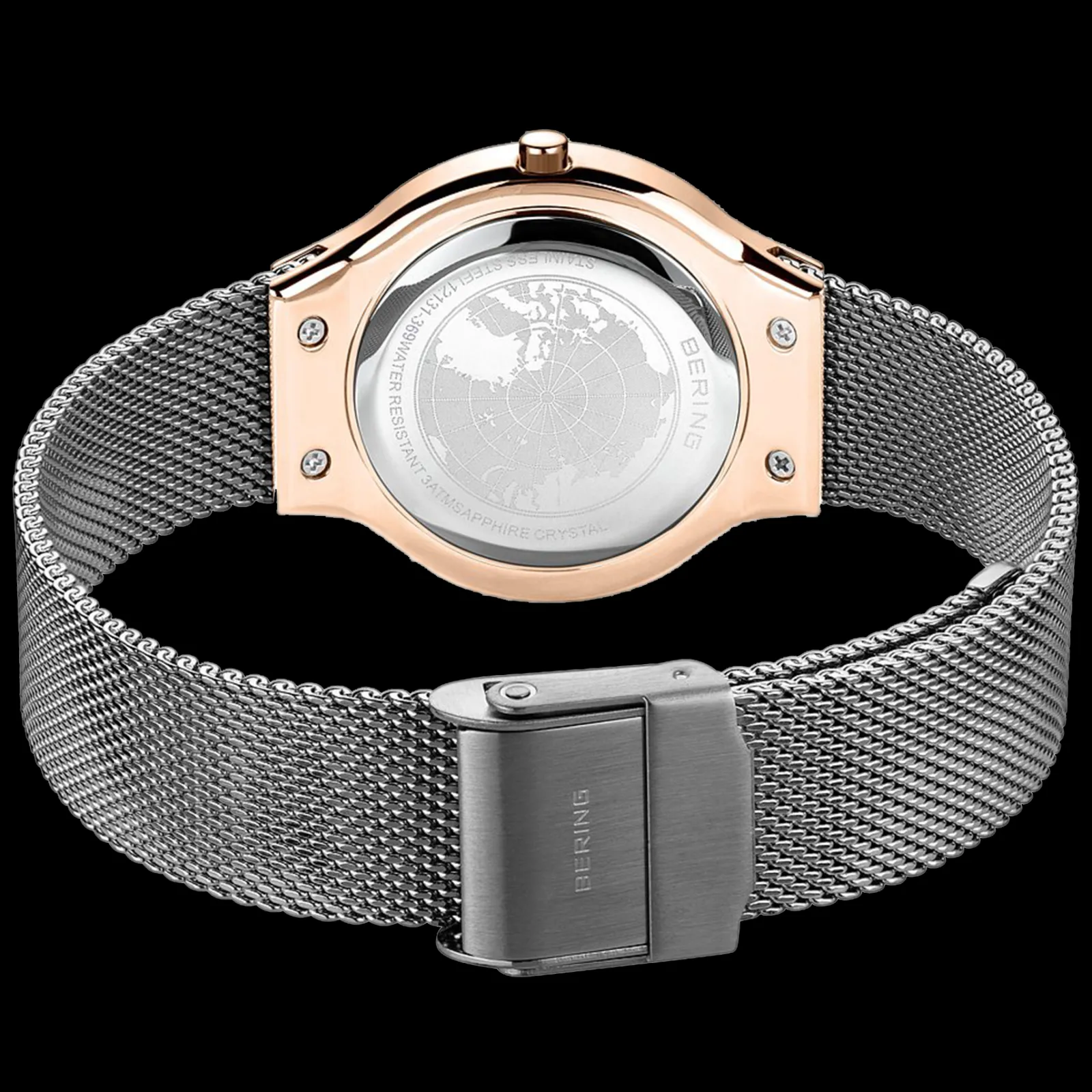 Relogio Classic Cinzento Com Pulseira-Bering Watches Store