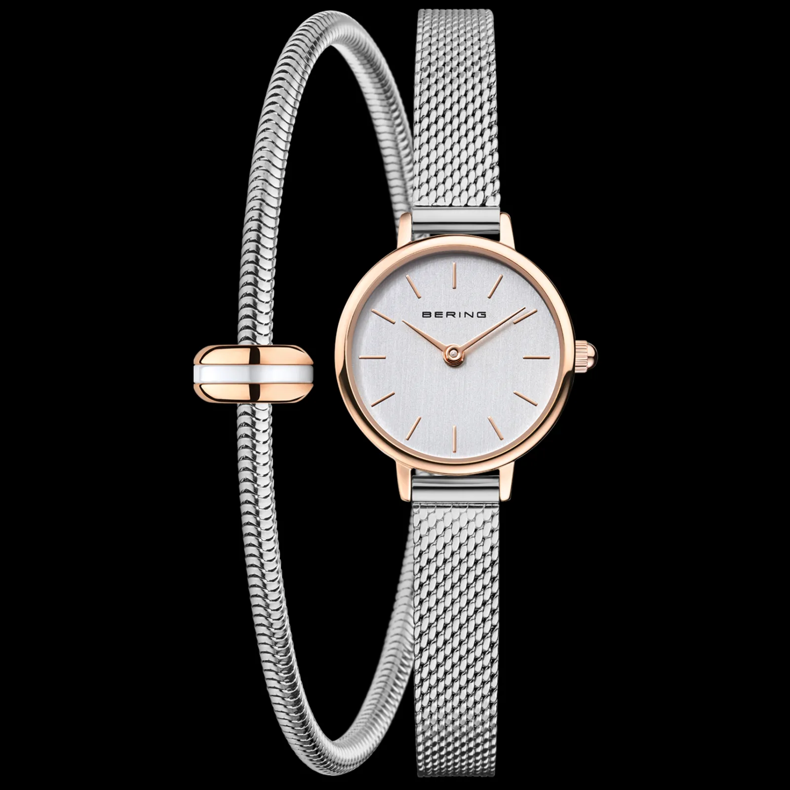 Relogio Classic Prateado Com Pulseira-Bering Watches Sale