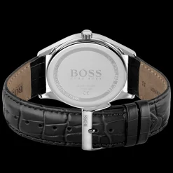 Relogio Distinction Aco Preto Pele-Boss Watches Best Sale