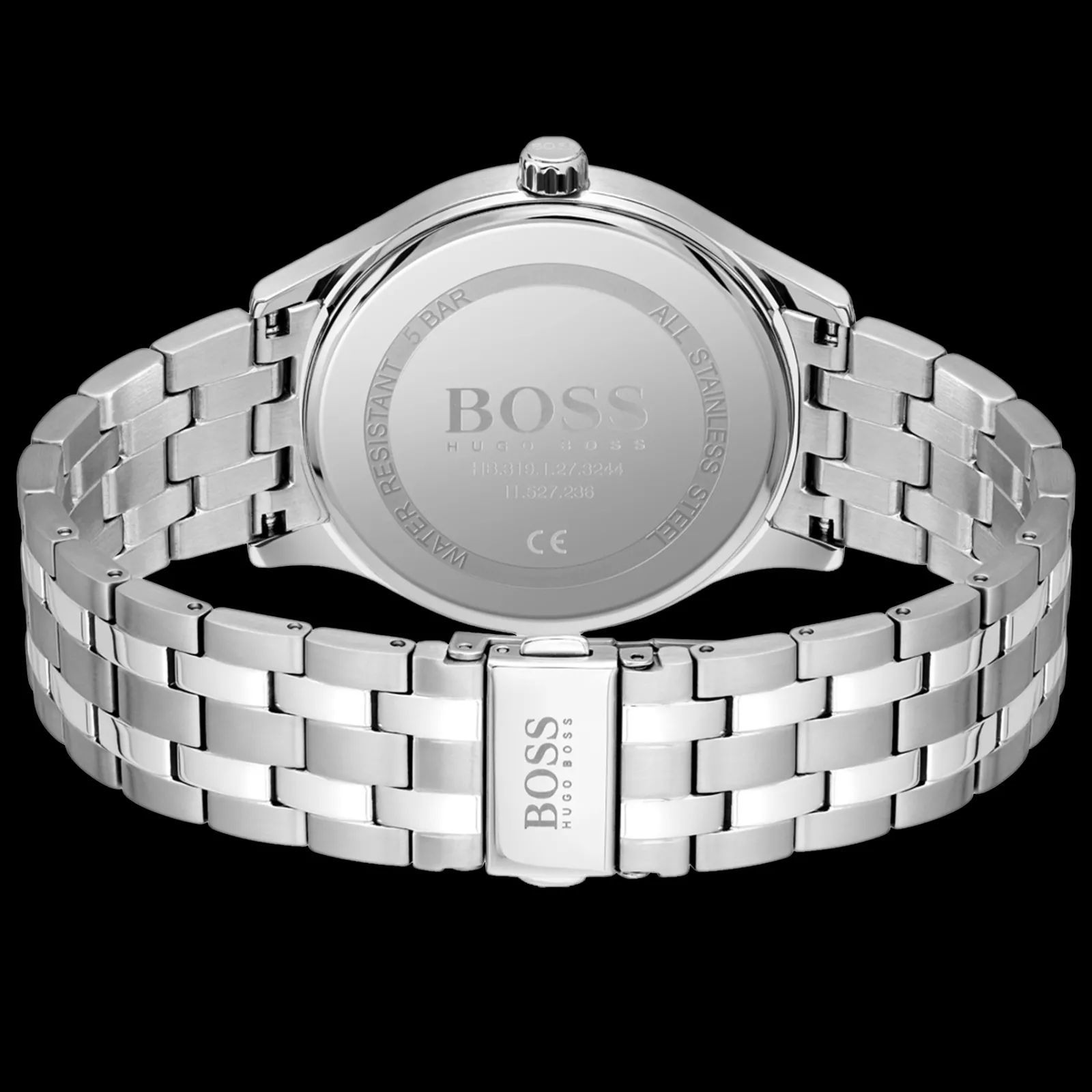 Relogio Elite Preto Aco-Boss Watches Cheap