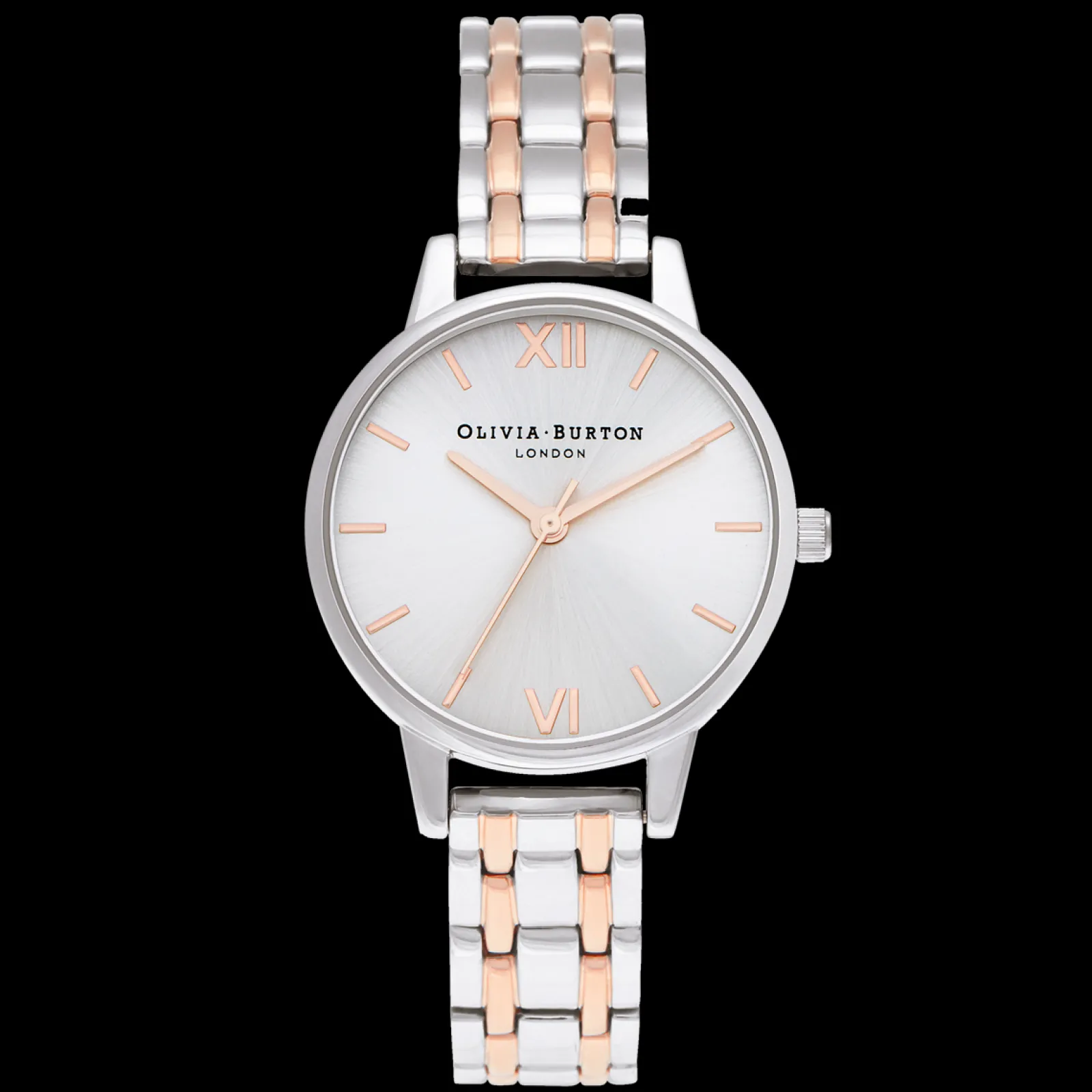 Relogio England Collection Prateado Aco Bicolor-Olivia Burton Hot