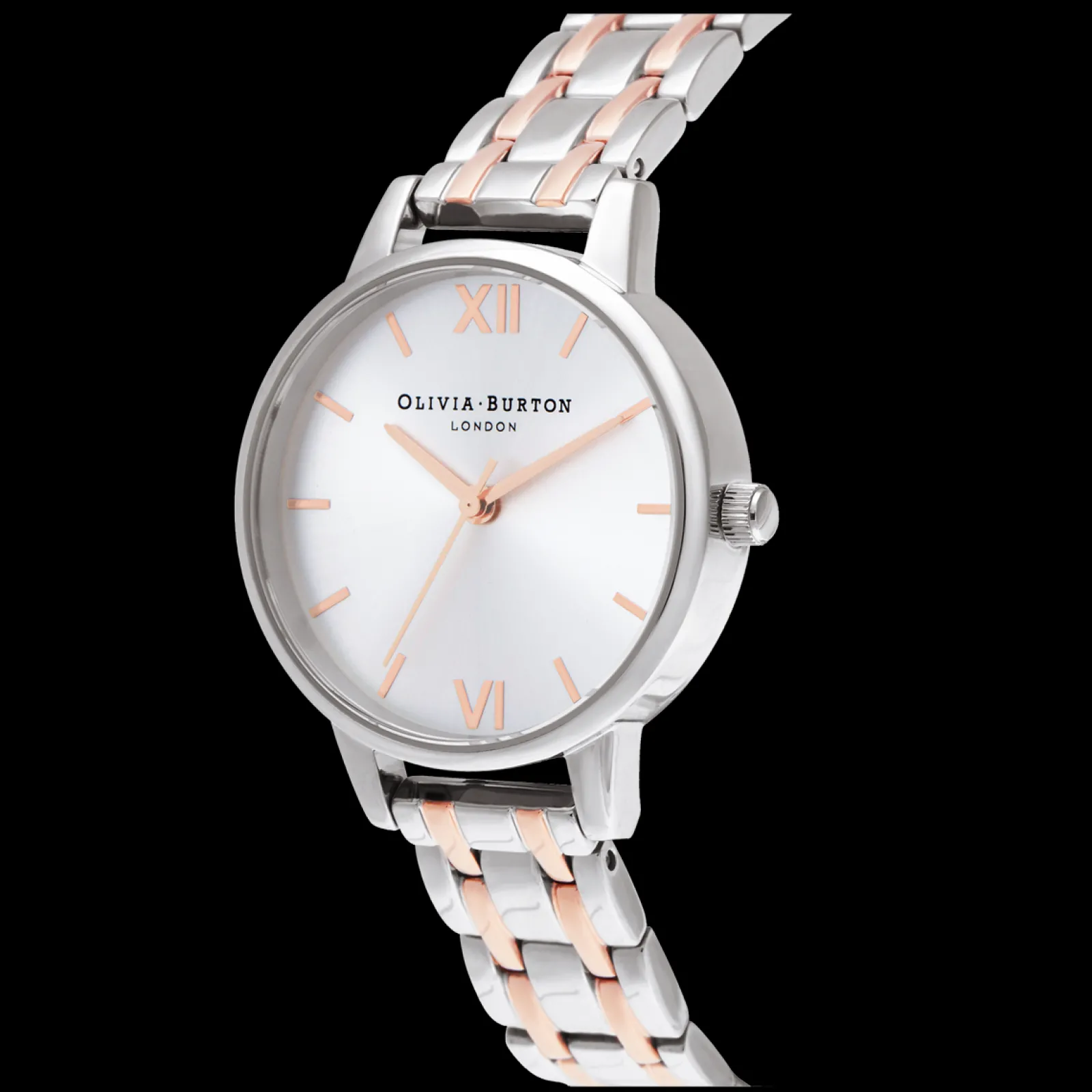 Relogio England Collection Prateado Aco Bicolor-Olivia Burton Hot