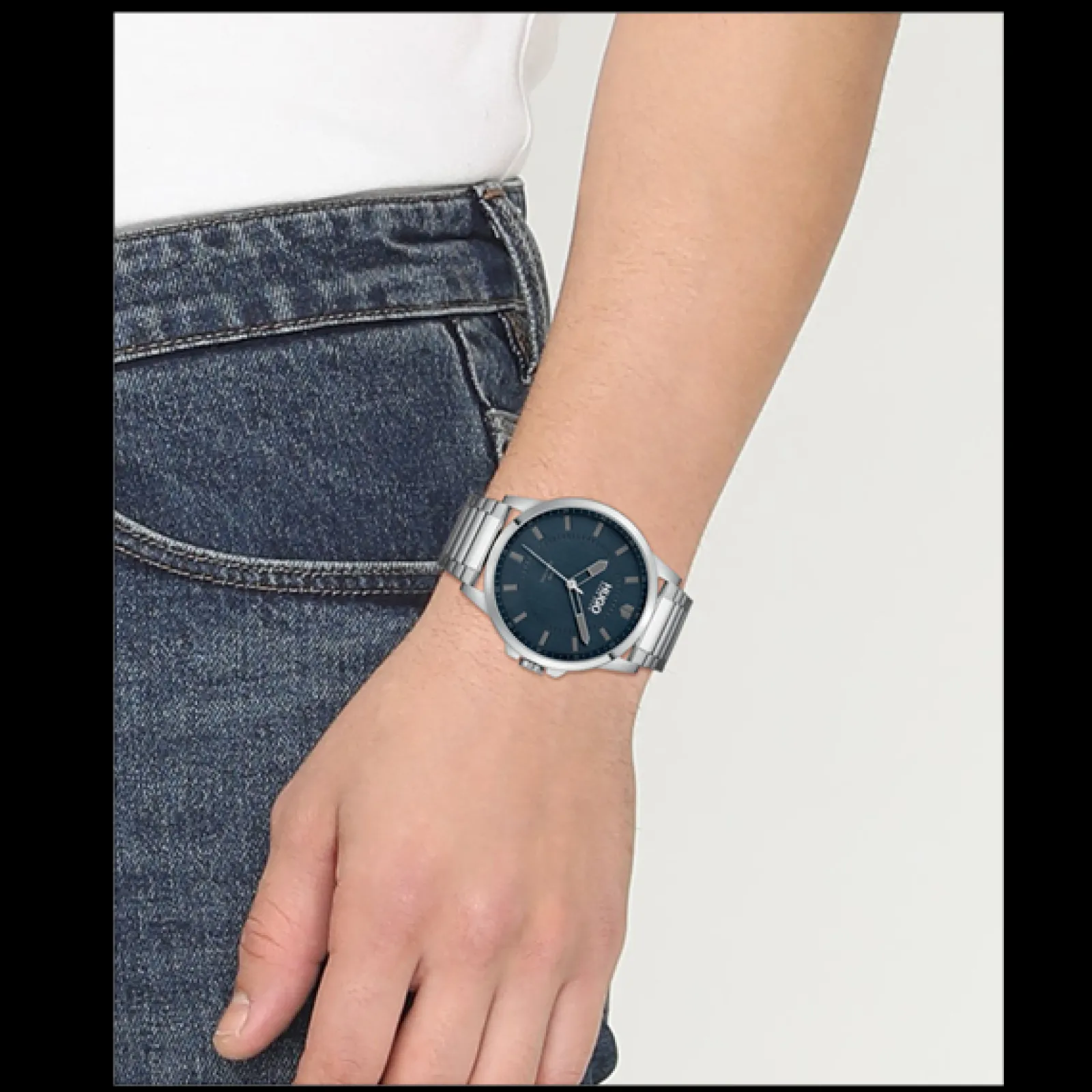 Relogio #First Aco Azul-Hugo Best Sale