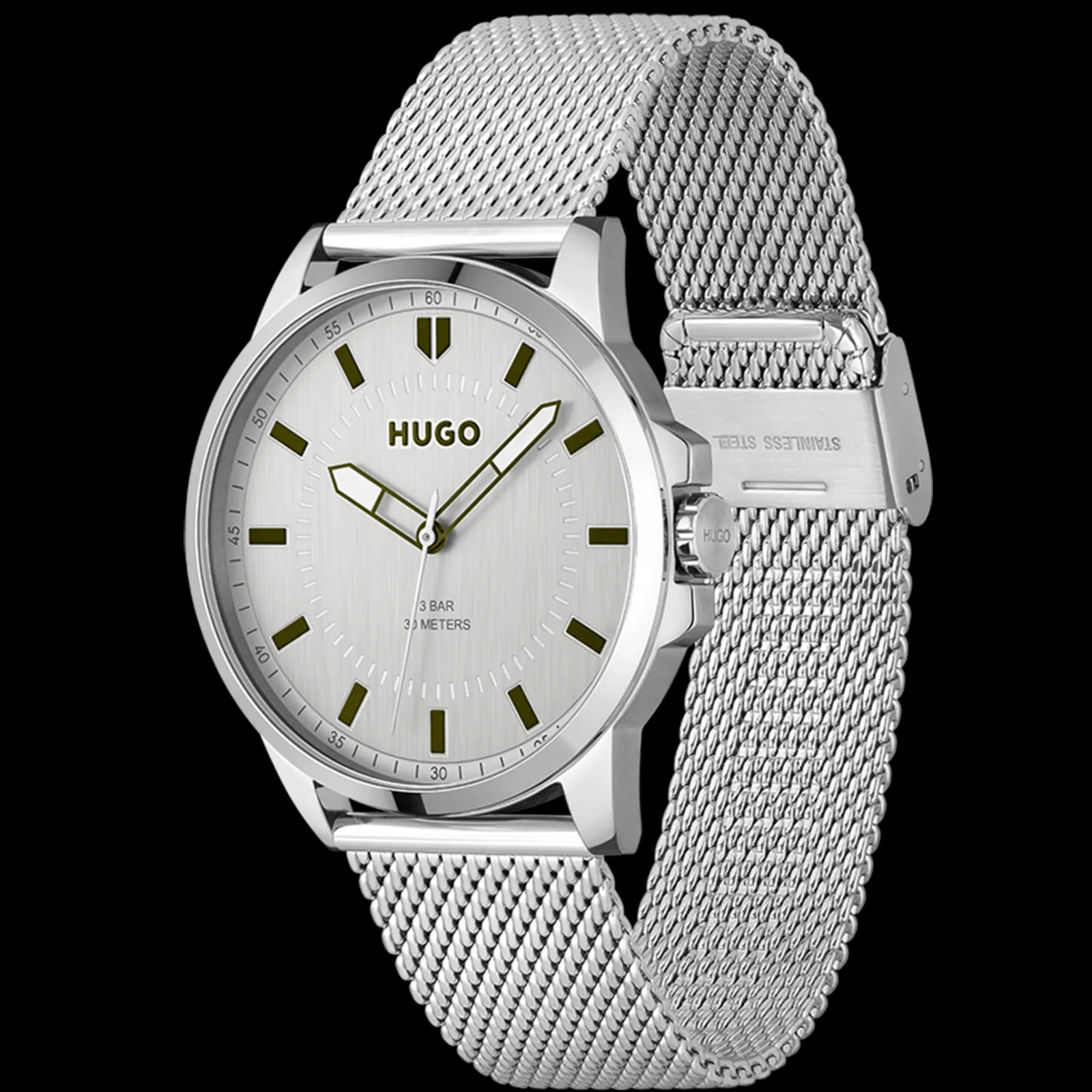 Relogio #First Aco Malha Milanesa-Hugo Sale