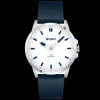 Relogio #First Aco Pele Azul-Hugo Discount