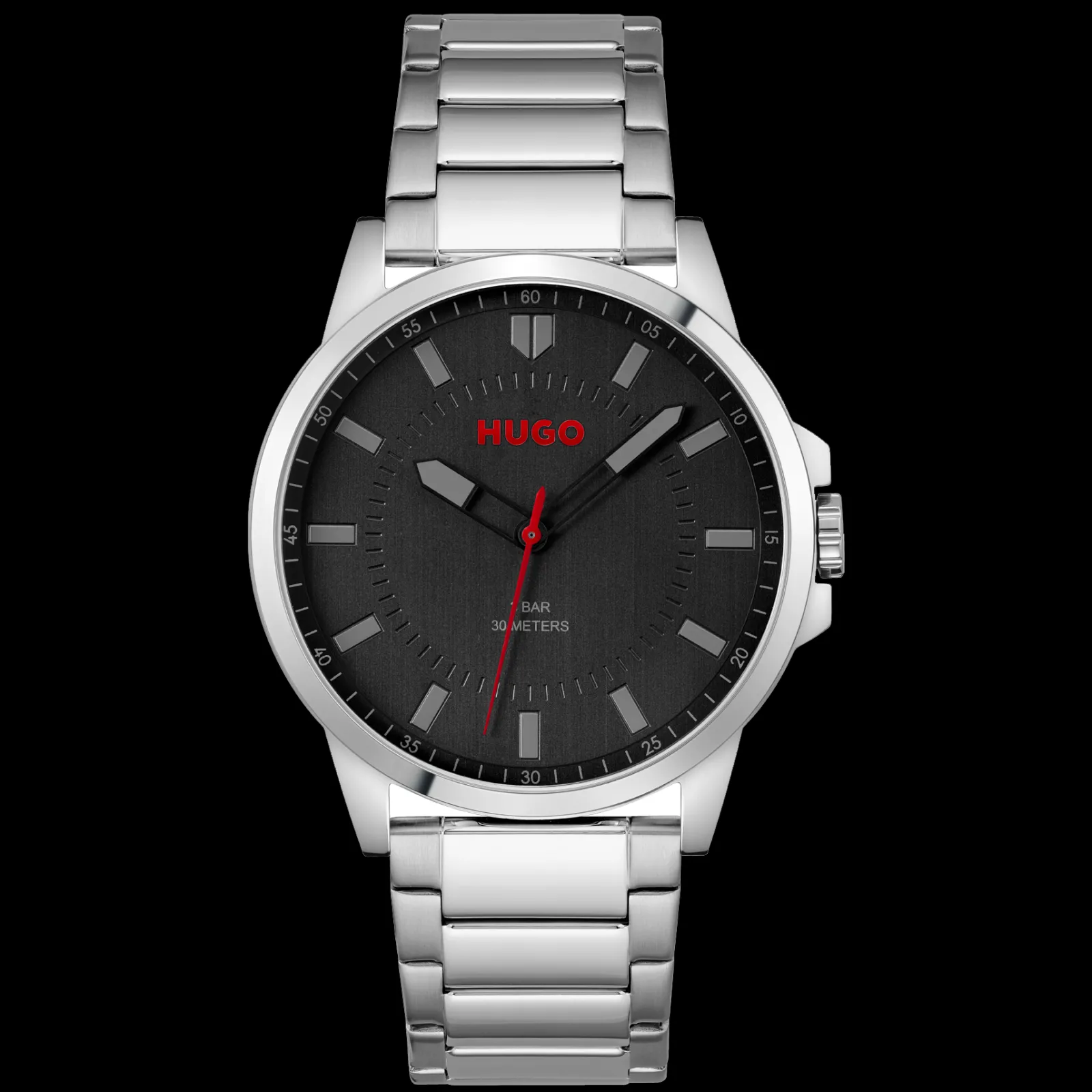 Relogio #First Aco Preto-Hugo Outlet