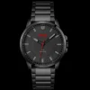 Relogio #First Preto Aco E Ip Preto-Hugo Clearance