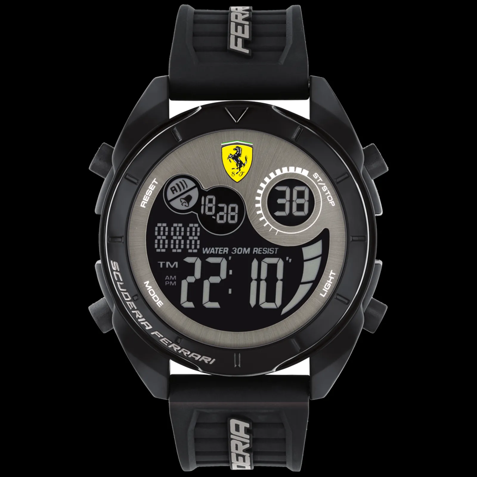 Relogio Forza Digital Preto E Cinzento-Scuderia Ferrari Clearance
