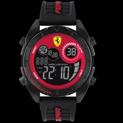 Relogio Forza Digital Preto E Vermelho-Scuderia Ferrari Flash Sale