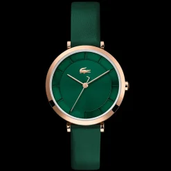Relogio Geneva Aco Ip Dourado Rosa E Pele Verde-Lacoste Cheap