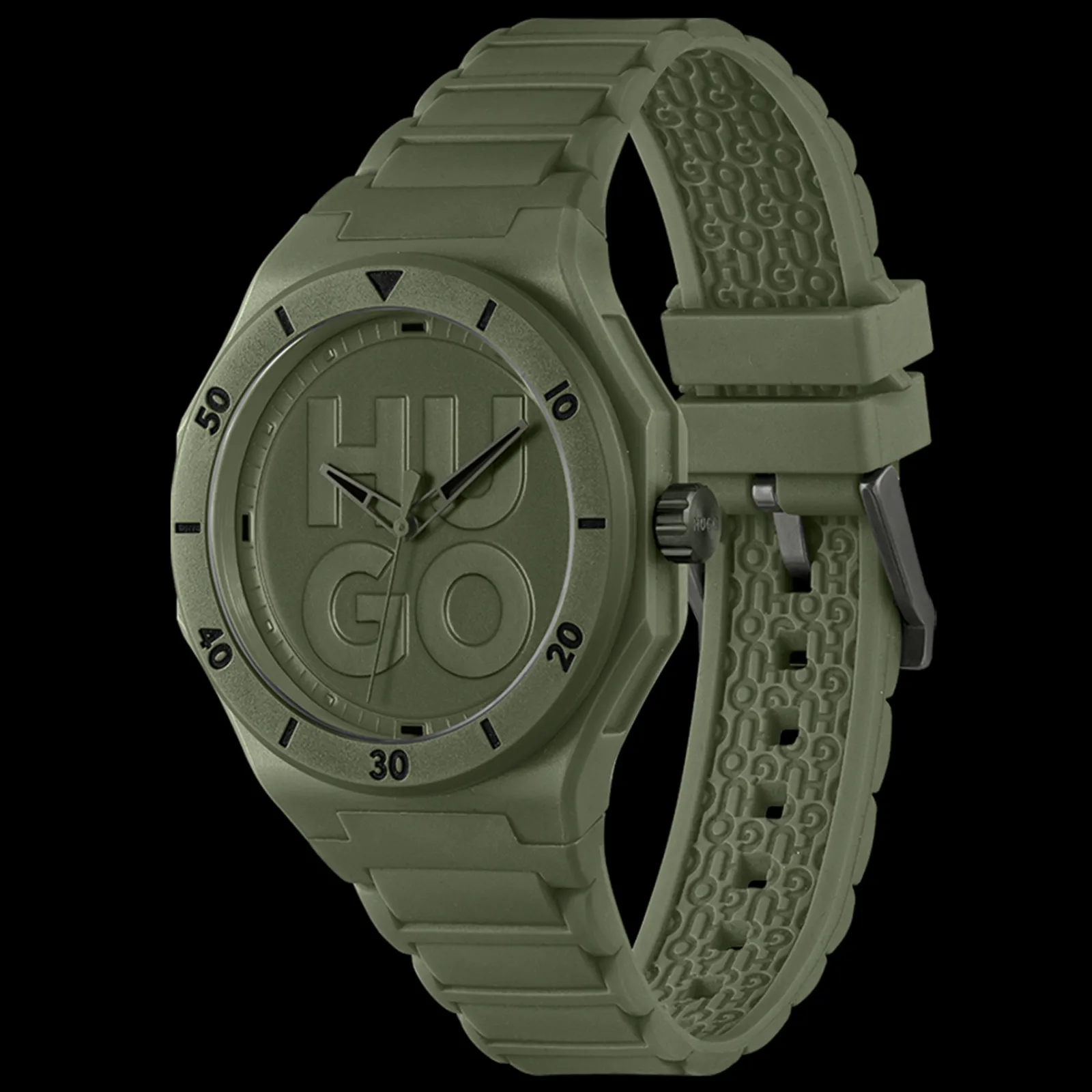 Relogio #Grail Verde Tr90 E Silicone-Hugo Best Sale