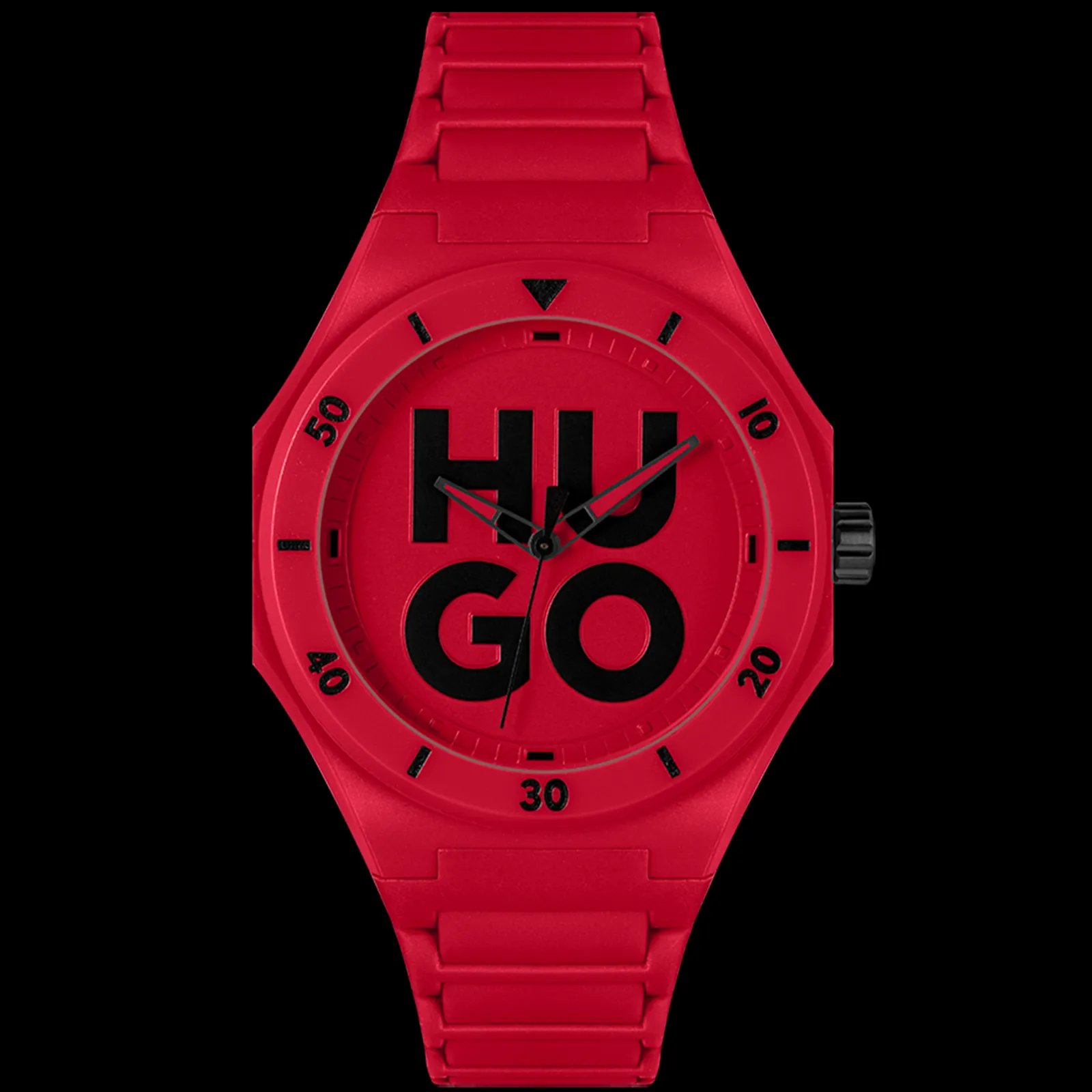 Relogio #Grail Vermelho Tr90 E Silicone-Hugo Sale