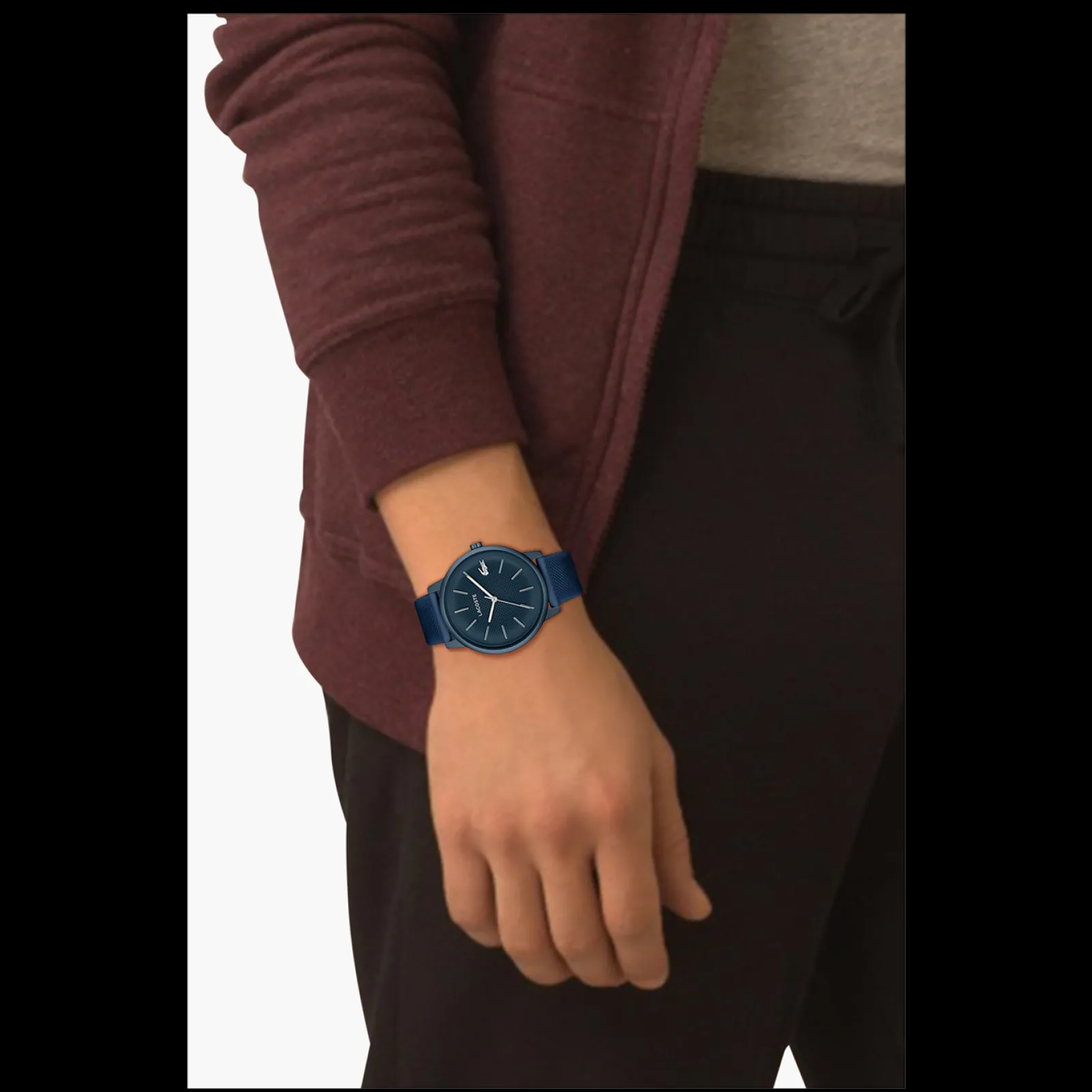Relogio L.12.12 Move Azul Aluminio E Silicone-Lacoste Shop