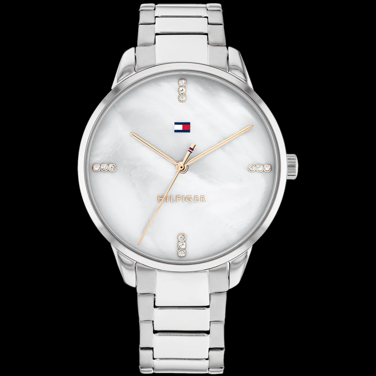 Relogio Madreperola Com Cristais E Aco-Tommy Hilfiger Watches Flash Sale