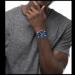 Relogio Max Azul Aco Sillicone Azul-Tommy Hilfiger Watches Discount