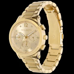Relogio Multifunction Aco Dour., Madre. Cristais-Olivia Burton Flash Sale