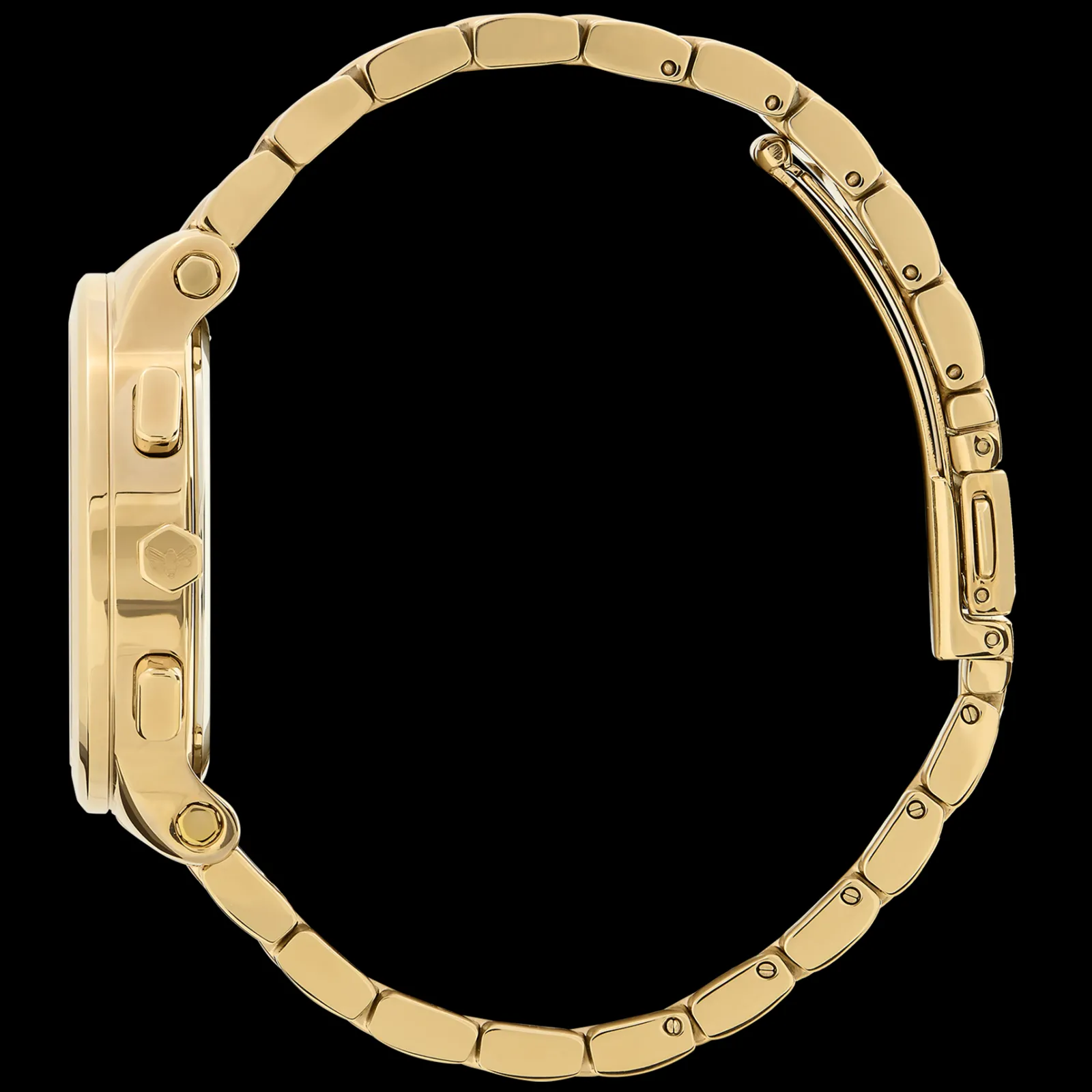 Relogio Multifunction Aco Dour., Madre. Cristais-Olivia Burton Flash Sale