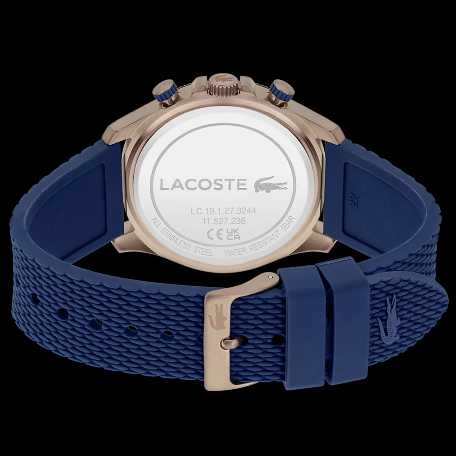 Relogio Neo Heritage Cronografo Azul Aco Silic.-Lacoste Clearance
