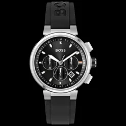 Relogio One Aco Preto Silicone-Boss Watches Sale