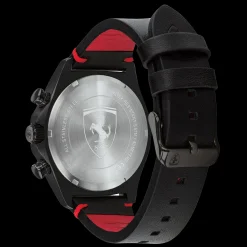 Relogio Pilota Evo Cronografo Pele Preta-Scuderia Ferrari Outlet
