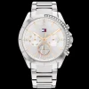 Relogio Prateado Aco Com Cristais-Tommy Hilfiger Watches Fashion