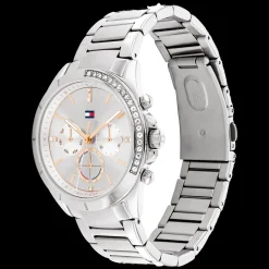 Relogio Prateado Aco Com Cristais-Tommy Hilfiger Watches Fashion