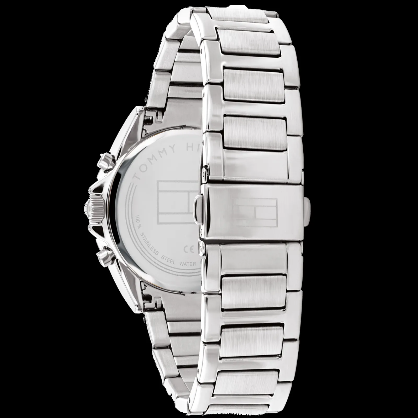 Relogio Prateado Aco Com Cristais-Tommy Hilfiger Watches Fashion