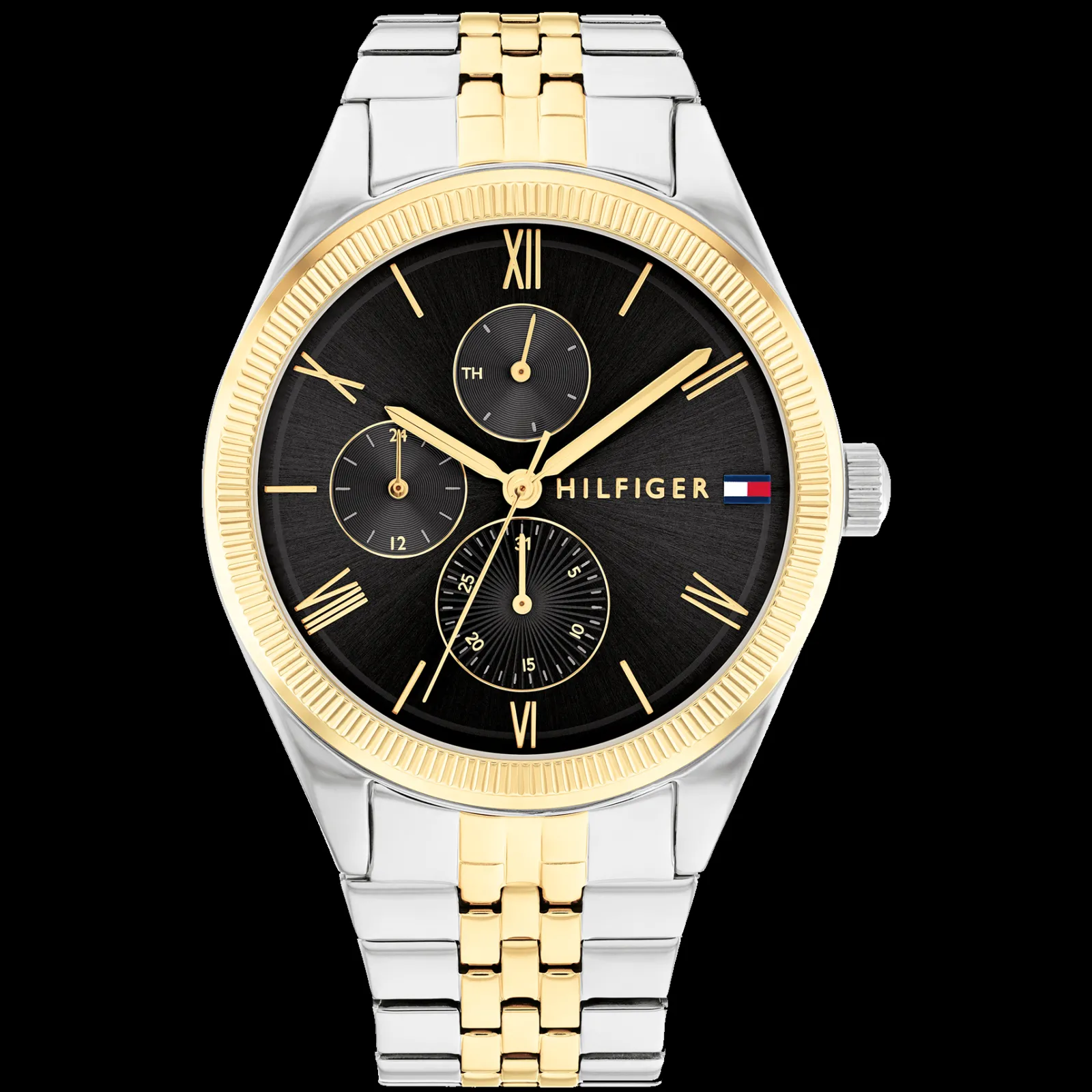 Relogio Preto Aco Bicolor-Tommy Hilfiger Watches Store