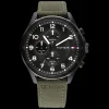 Relogio Preto Aco Ip Nylon Verde-Tommy Hilfiger Watches Discount